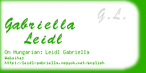 gabriella leidl business card